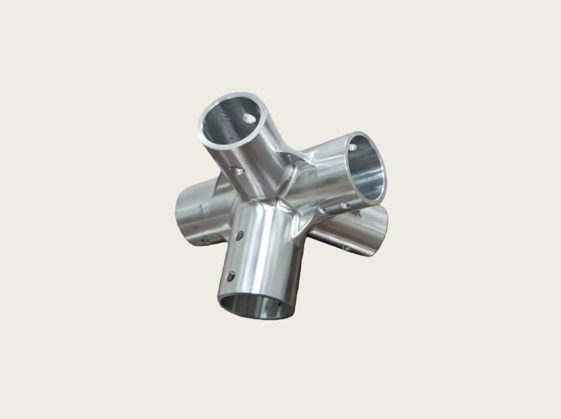 五轴CNC加工铝型材连接件架